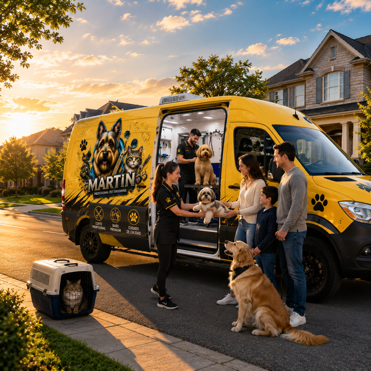 Vans de Martin Pets Mobile Grooming